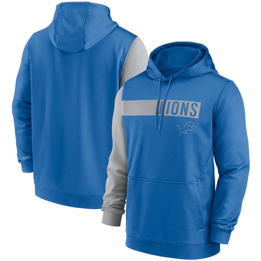 Detroit Lions Colorblock Performance Pullover Hoodie