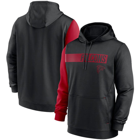 Atlanta Falcons Colorblock Performance Pullover Hoodie