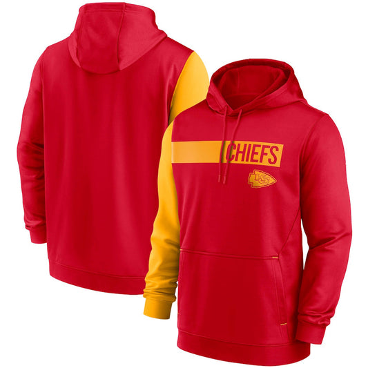 Kansas City Chiefs Colorblock Performance Pullover Hoodie