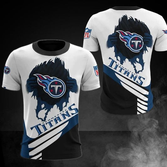 Tennessee Titans 3D Digital Printed Short Sleeve T-shirt