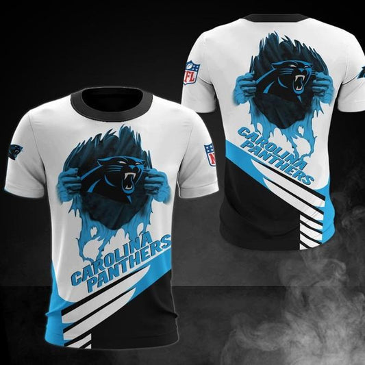 Carolina Panthers 3D Digital Printed Short Sleeve T-shirt