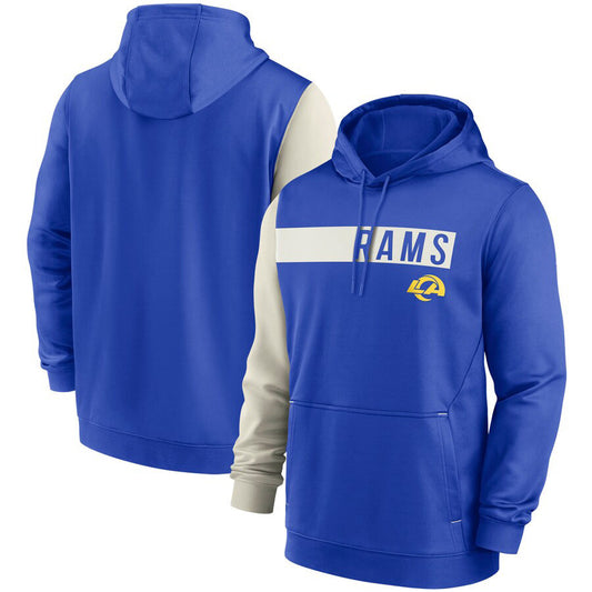 Los Angeles Rams Colorblock Performance Pullover Hoodie