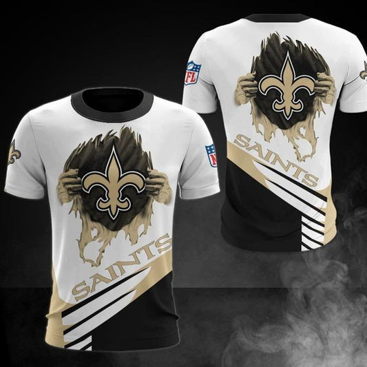 New Orleans Saints 3D Digital Printed Short Sleeve T-shirt