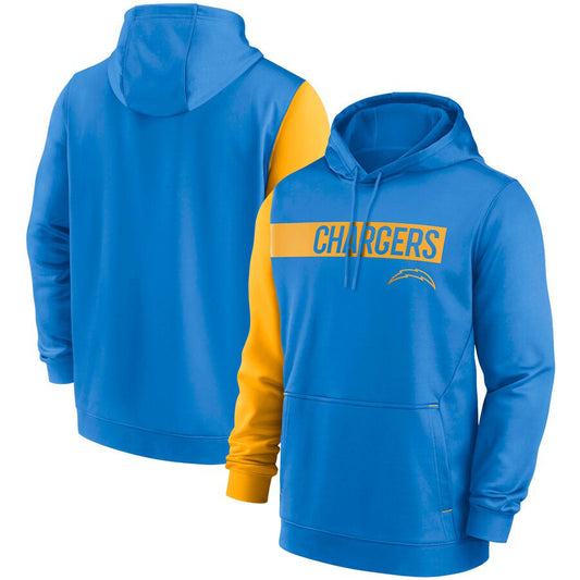 Los Angeles Chargers Colorblock Performance Pullover Hoodie