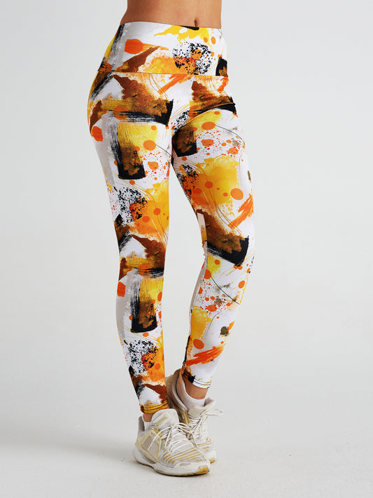 Tie Dye Printed High Waist Sports Fitness Yoga Pants