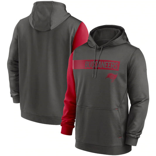 Tampa Bay Buccaneers Colorblock Performance Pullover Hoodie