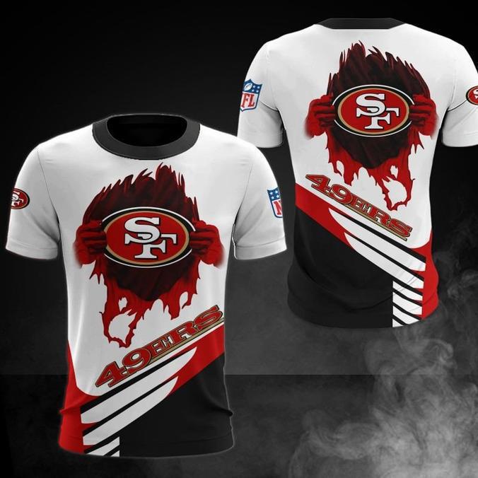 San Francisco 49ers 3D Digital Printed Short Sleeve T-shirt