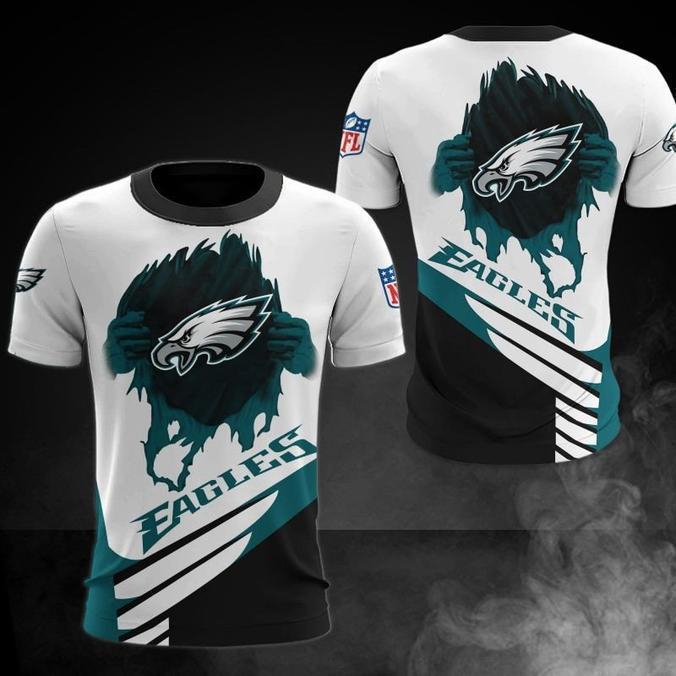 Philadelphia Eagles 3D Digital Printed Short Sleeve T-shirt