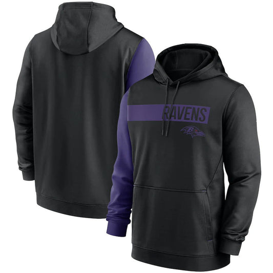 Baltimore Ravens Colorblock Performance Pullover Hoodie