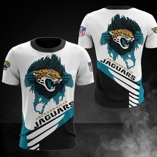 Jacksonville Jaguars 3D Digital Printed Short Sleeve T-shirt