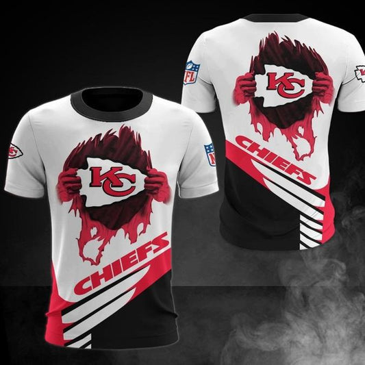 Kansas City Chiefs 3D Digital Printed Short Sleeve T-shirt