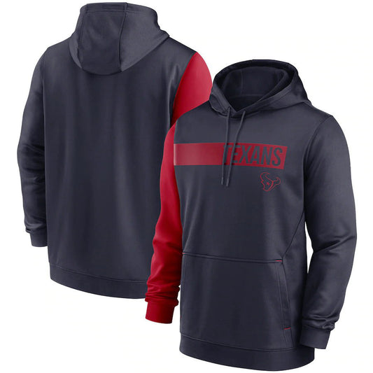 Houston Texans Colorblock Performance Pullover Hoodie