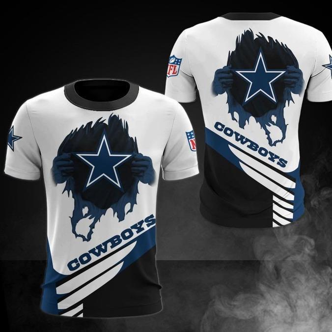 Dallas Cowboys 3D Digital Printed Short Sleeve T-shirt