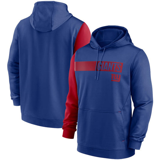 New York Giants Colorblock Performance Pullover Hoodie