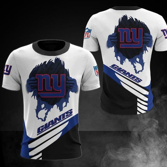 New York Giants 3D Digital Printed Short Sleeve T-shirt