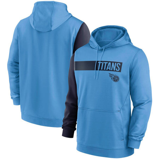 Tennessee Titans Colorblock Performance Pullover Hoodie