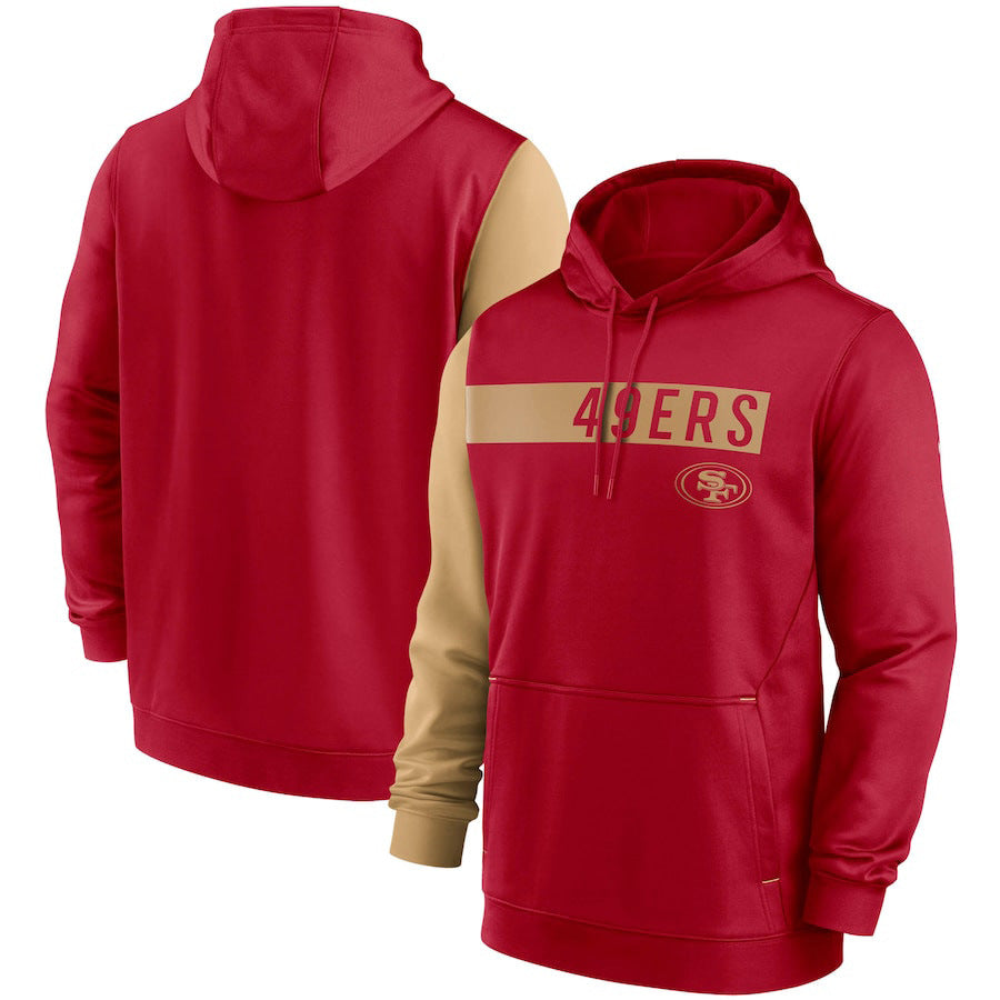 San Francisco 49ers Colorblock Performance Pullover Hoodie